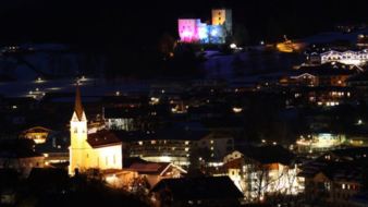 Fantastischer Blick vom Balkon bei Nacht
