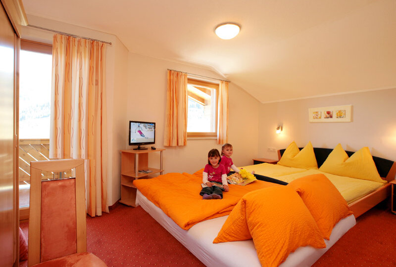 Ansicht vom Schlafzimmer im Appartement 3
