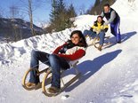 Natural sled run in Kaprun