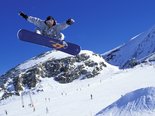 Snowboarding and skiing on the Kitzsteinhorn